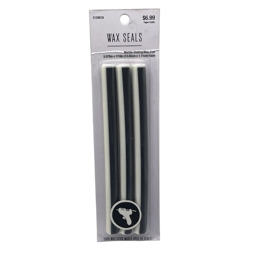Glue Gun Wax Seals Sticks - Marble - 3 Pack
